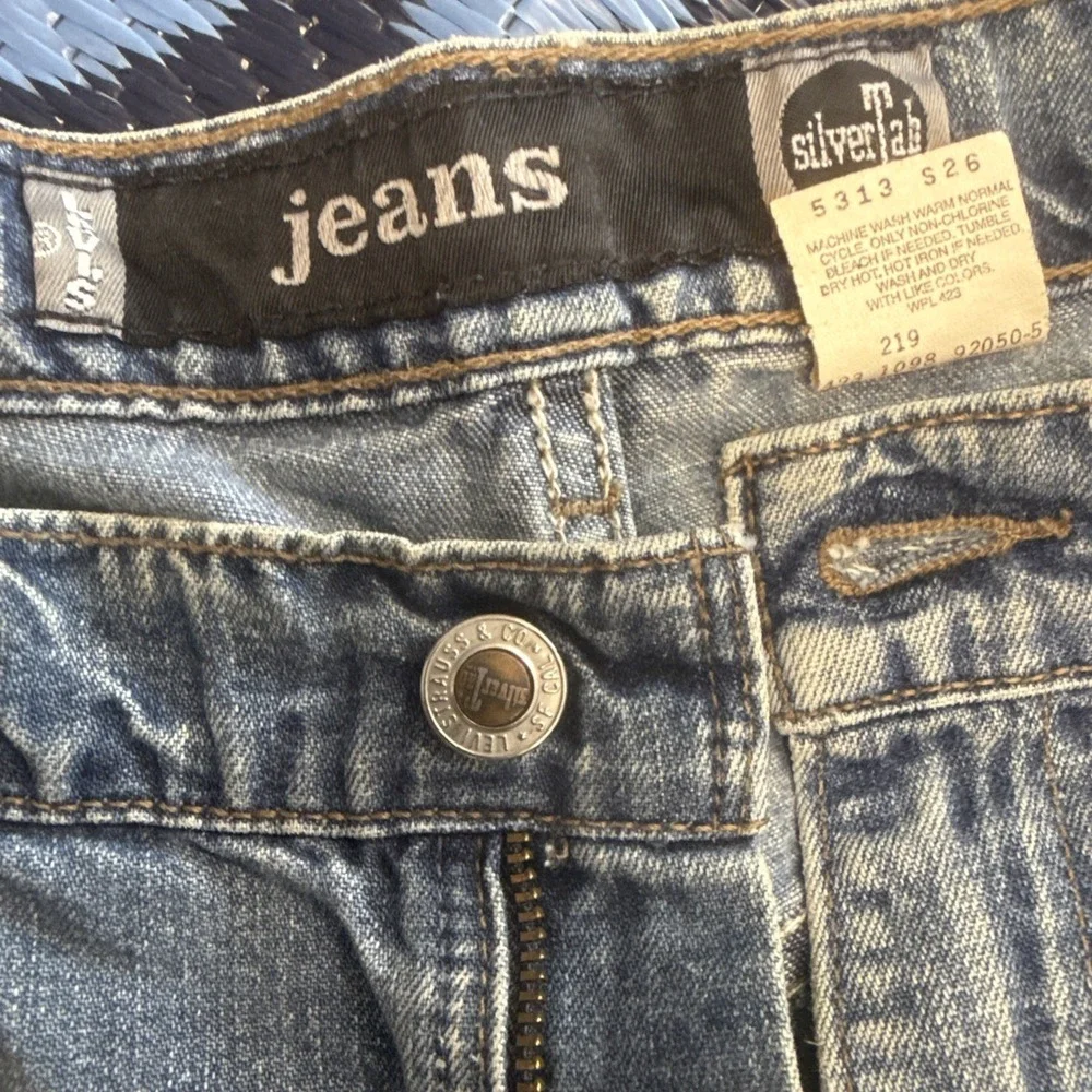 Vintage‎ Levis Silvertab Shorts 36 Mens Loose Denim Baggy Made In USA 90s